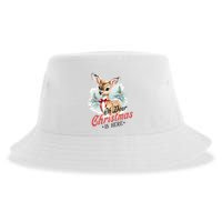 Oh Deer Christmas Is Here Sustainable Bucket Hat