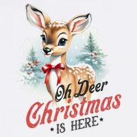 Oh Deer Christmas Is Here Sustainable Bucket Hat