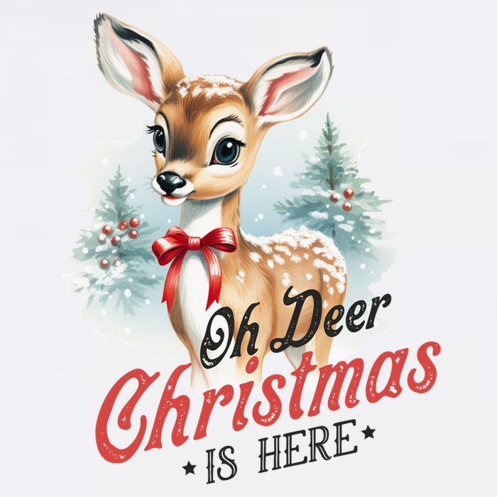 Oh Deer Christmas Is Here Sustainable Bucket Hat