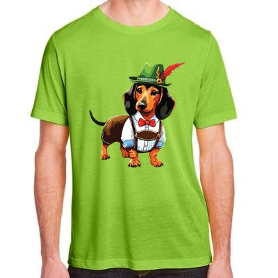 Oktoberfest Dachshund Cute Sausage Dog German Adult ChromaSoft Performance T-Shirt