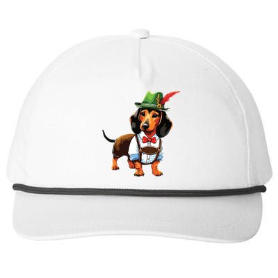 Oktoberfest Dachshund Cute Sausage Dog German Snapback Five-Panel Rope Hat