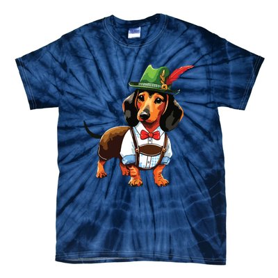 Oktoberfest Dachshund Cute Sausage Dog German Tie-Dye T-Shirt