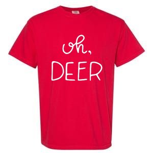 Oh Deer Christmas Cute Christmas Garment-Dyed Heavyweight T-Shirt