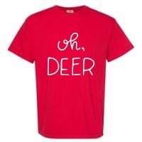 Oh Deer Christmas Cute Christmas Garment-Dyed Heavyweight T-Shirt