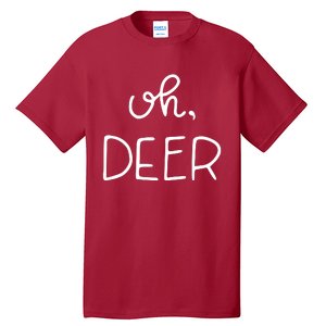 Oh Deer Christmas Cute Christmas Tall T-Shirt