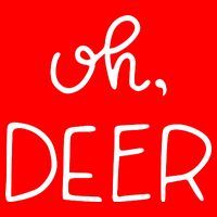 Oh Deer Christmas Cute Christmas Flatbill Hat