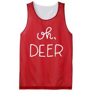 Oh Deer Christmas Cute Christmas Mesh Reversible Basketball Jersey Tank