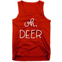 Oh Deer Christmas Cute Christmas Tank Top