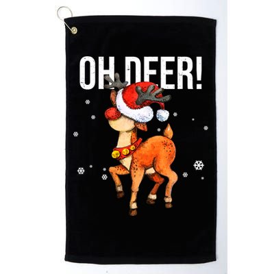 Oh Deer Christmas Holiday Vintage Gift Platinum Collection Golf Towel