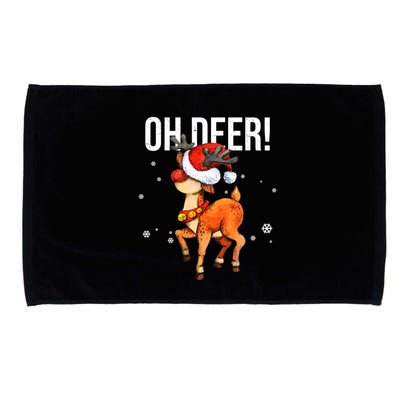 Oh Deer Christmas Holiday Vintage Gift Microfiber Hand Towel