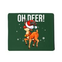 Oh Deer Christmas Holiday Vintage Gift Mousepad