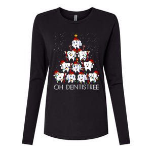 Oh Dentistree Cute Tooth Christmas Tree Merry Christmas Great Gift Womens Cotton Relaxed Long Sleeve T-Shirt