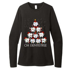 Oh Dentistree Cute Tooth Christmas Tree Merry Christmas Great Gift Womens CVC Long Sleeve Shirt