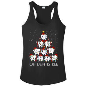 Oh Dentistree Cute Tooth Christmas Tree Merry Christmas Great Gift Ladies PosiCharge Competitor Racerback Tank