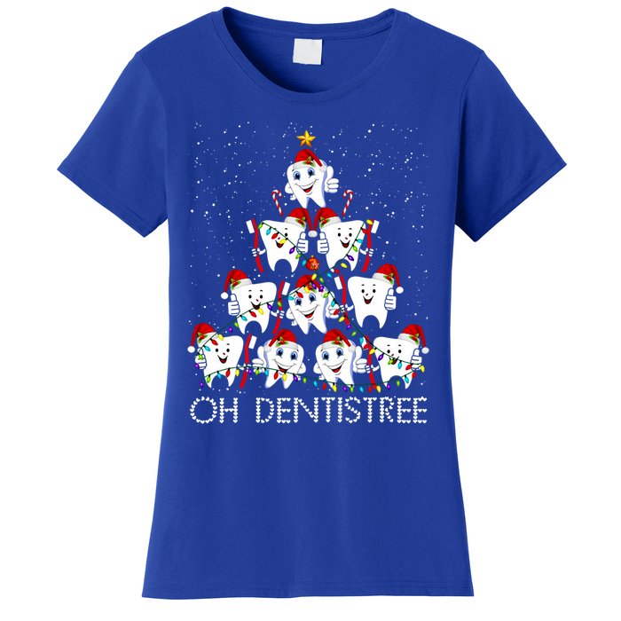 Oh Dentistree Cute Tooth Christmas Tree Merry Christmas Great Gift Women's T-Shirt