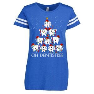 Oh Dentistree Cute Tooth Christmas Tree Merry Christmas Great Gift Enza Ladies Jersey Football T-Shirt