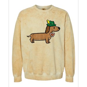 Oktoberfest Dachshund Cute Sausage Dog German Colorblast Crewneck Sweatshirt