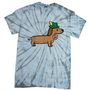 Oktoberfest Dachshund Cute Sausage Dog German Tie-Dye T-Shirt