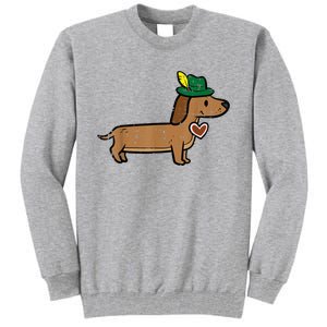 Oktoberfest Dachshund Cute Sausage Dog German Tall Sweatshirt