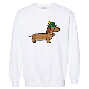 Oktoberfest Dachshund Cute Sausage Dog German Garment-Dyed Sweatshirt