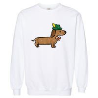 Oktoberfest Dachshund Cute Sausage Dog German Garment-Dyed Sweatshirt