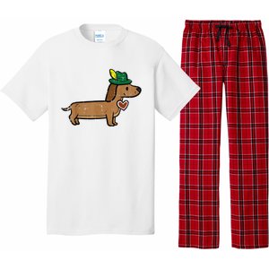 Oktoberfest Dachshund Cute Sausage Dog German Pajama Set