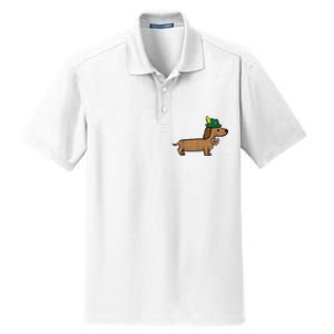 Oktoberfest Dachshund Cute Sausage Dog German Dry Zone Grid Polo