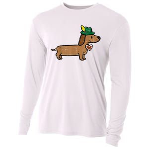 Oktoberfest Dachshund Cute Sausage Dog German Cooling Performance Long Sleeve Crew