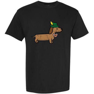 Oktoberfest Dachshund Cute Sausage Dog German Garment-Dyed Heavyweight T-Shirt