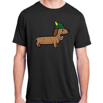 Oktoberfest Dachshund Cute Sausage Dog German Adult ChromaSoft Performance T-Shirt