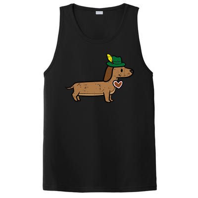 Oktoberfest Dachshund Cute Sausage Dog German PosiCharge Competitor Tank