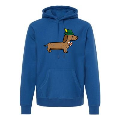 Oktoberfest Dachshund Cute Sausage Dog German Premium Hoodie