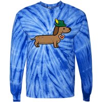 Oktoberfest Dachshund Cute Sausage Dog German Tie-Dye Long Sleeve Shirt