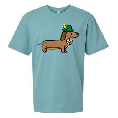 Oktoberfest Dachshund Cute Sausage Dog German Sueded Cloud Jersey T-Shirt