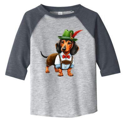 Oktoberfest Dachshund Cute Sausage Dog German Toddler Fine Jersey T-Shirt