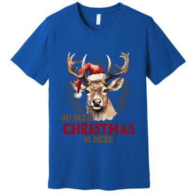 Oh Deer Christmas Is Here S Product Great Gift Premium T-Shirt