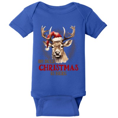 Oh Deer Christmas Is Here S Product Great Gift Baby Bodysuit