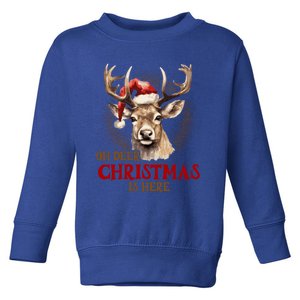 Oh Deer Christmas Is Here S Product Great Gift Toddler Sweatshirt