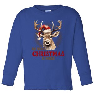 Oh Deer Christmas Is Here S Product Great Gift Toddler Long Sleeve Shirt