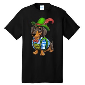 Oktoberfest Dachshund Cute Sausage Dog German Tall T-Shirt