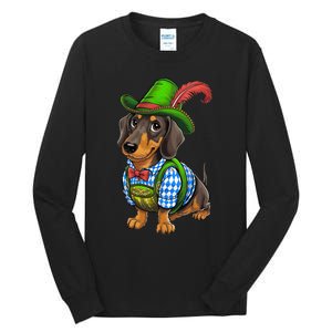 Oktoberfest Dachshund Cute Sausage Dog German Tall Long Sleeve T-Shirt