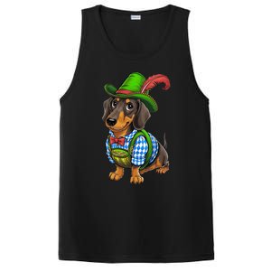 Oktoberfest Dachshund Cute Sausage Dog German PosiCharge Competitor Tank