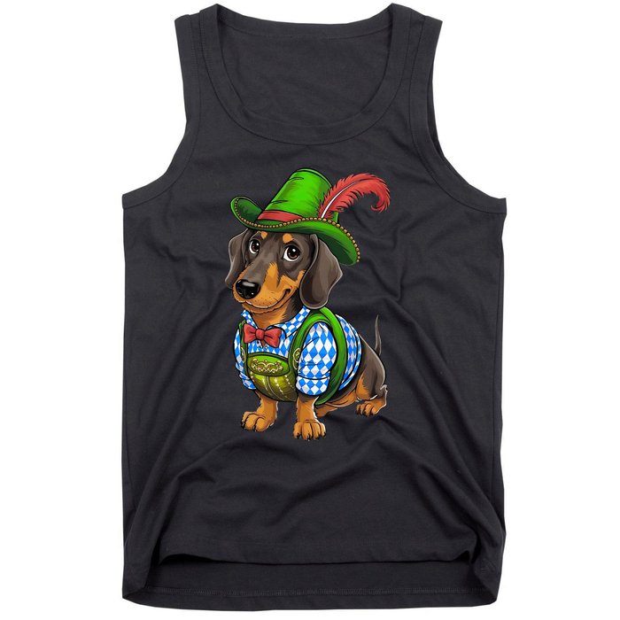 Oktoberfest Dachshund Cute Sausage Dog German Tank Top