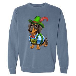 Oktoberfest Dachshund Cute Sausage Dog German Garment-Dyed Sweatshirt