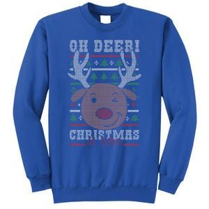 Oh Deer Christmas Is Here Ugly Sweater For Christmas Gift Sweatshirt