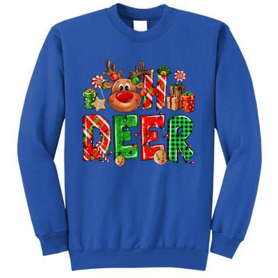 Oh Deer Christmas Light Pajama Cute Reindeer Xmas Decoration Gift Sweatshirt