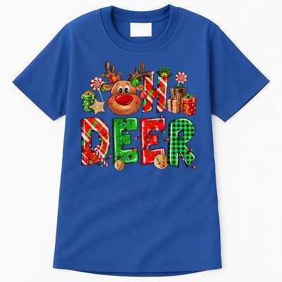 Oh Deer Christmas Light Pajama Cute Reindeer Xmas Decoration Gift Tall T-Shirt