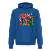 Oh Deer Christmas Light Pajama Cute Reindeer Xmas Decoration Gift Premium Hoodie