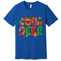 Oh Deer Christmas Light Pajama Cute Reindeer Xmas Decoration Gift Premium T-Shirt