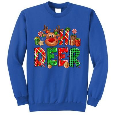 Oh Deer Christmas Light Pajama Cute Reindeer Xmas Decoration Gift Tall Sweatshirt